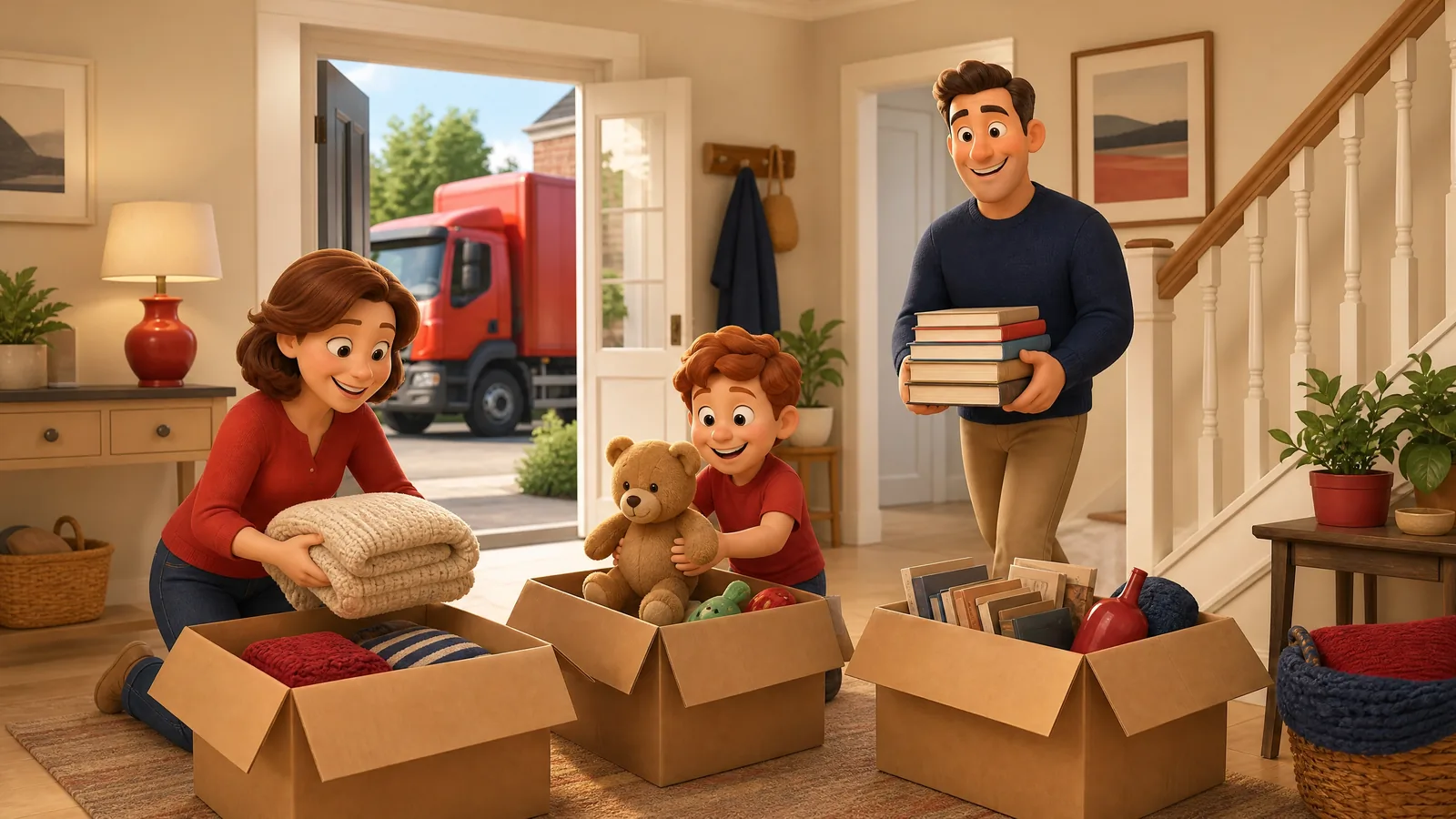 A Daley & Co crew member talking a customer through ways to reduce the cost of their move